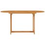 Garden Table 150x90x75 cm Solid Teak Wood Image 2