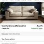 NEXT 3 Seater Sofa + Storage Footstool (Stamford Grand Relaxed Sit) Image 6