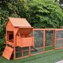 Large Chicken Coop 6-9 Birds  Natural Wood Image 3