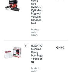NUMATIC Henry hoover