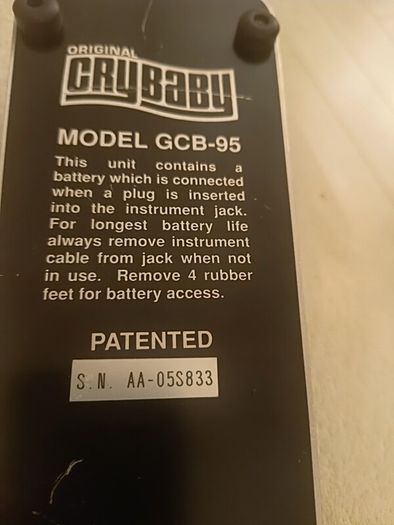 guitar Crybaby Pedal
