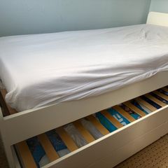 Guest bed with under bed and storage