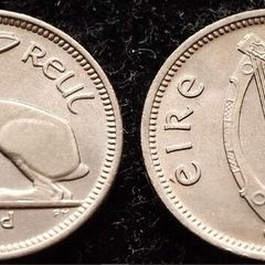 [#250] - Ireland 1968 | 3 Pence | Irish 3d | Hare | KM.12a | BUNC
