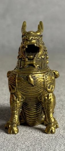 Kirin Incense Burner (7cm) - Bronze