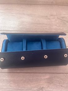 Watch case 3 slot watch roll