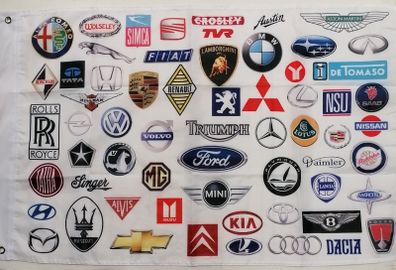 Car Badges/Car Logos flag 3ft x 2ft.