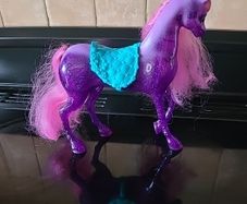 Mattel Barbie Dreamtopia Purple Glitter Unicorn Toy