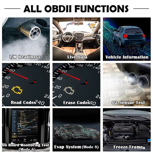 Car OBD2 Scanner Diagnostic Tool Code Reader, Car Voltage Tester Engine Fault Code Scanner Charging Tester Diagnostic Tool V519