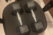 Two 10kg dumbells