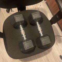 Two 10kg dumbells