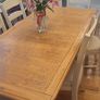 Oak dining room table and chairs Image 3