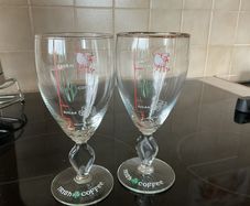 2 irish coffee glasses