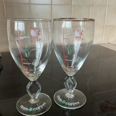 2 irish coffee glasses