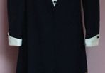 Navy and White Vintage Mod Dress