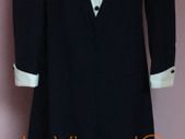 Navy and White Vintage Mod Dress