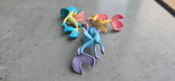 3 x Sea Ponies Mini Figure 2inch HTF MLP G4 My Little Pony Movie