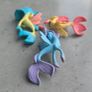 3 x Sea Ponies Mini Figure 2inch HTF MLP G4 My Little Pony Movie Image 3