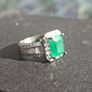 Lovely Vintage Ladies 925 Sterling Silver Ring Image 2