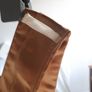 Vintage full length Gold  satin Dress Image 3