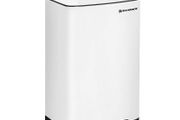 _30L Waste Bin Steel Pedal Bin with Inner Bucket and Lid Soft Close Airtight Kitchen Living Room, 30l, White
