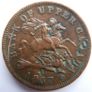 One Penny 1857 token Bank of Upper Canada Image 4