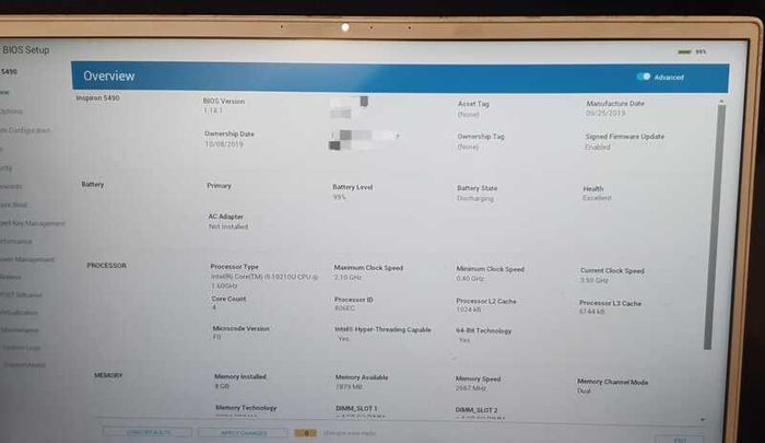 Dell Inspiron 5490 Laptop | i5-10210U | 8GB RAM | 256GB NVMe