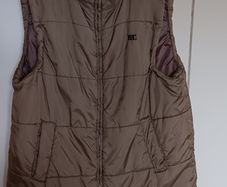 Vintage Khaki Quilted Zip Gilet