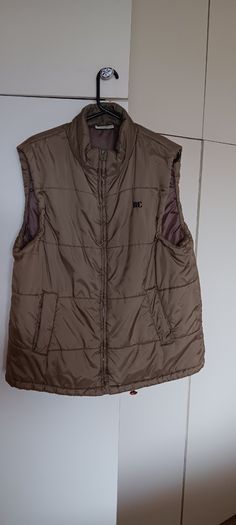 Vintage Khaki Quilted Gilet
