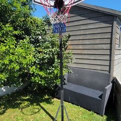 Basket Ball Hoop, Hoop height is about 2 meters fully extended.