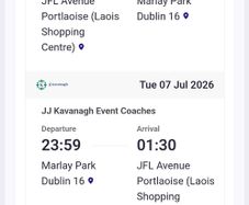 2 JJ Kav tickets Portlaoise to Mrlay Park for Pitbull 7th July