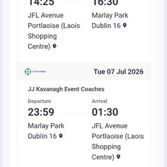 2 JJ Kav tickets Portlaoise to Mrlay Park for Pitbull 7th July