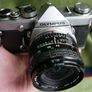 Olympus OM-1 MD 35mm SLR Film Camera & Sigma 2.8 28mm (works well) Image 7