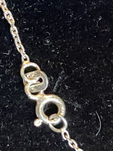 Silver cross on 925 chain