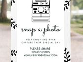 Snap a photo wedding board A3, A2, A1, A0 sizes