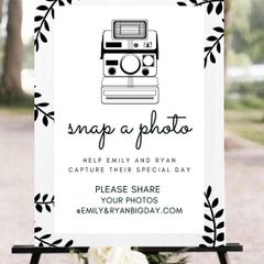 Snap a photo wedding board A3, A2, A1, A0 sizes