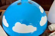 Vintage Blue IKEA Skojig Cloud Lamp Pendant Light BNIB