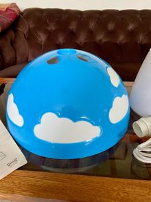 Vintage Blue IKEA Skojig Cloud Lamp Pendant Light BNIB