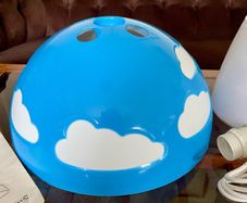 Vintage Blue IKEA Skojig Cloud Lamp Pendant Light BNIB