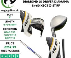 Callaway Rogue ST Triple Diamond LS Driver / 9 Degree / Diamana S+60 x5ct X-Stiff