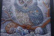 Owl Diamond Painting Framed