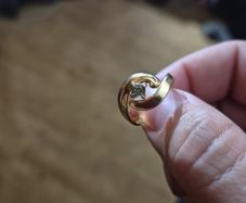 Vintage girls or slim finger ring