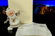 Disney Beauty and the Beast Cogsworth Lenox Figurine Vintage 1990s Early 2000s