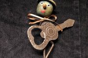 Guitar shaped bottle opener