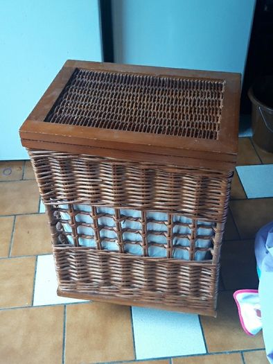 bedroom laundry storage basket. nice and clean. size 56Hx45W x34Dcm