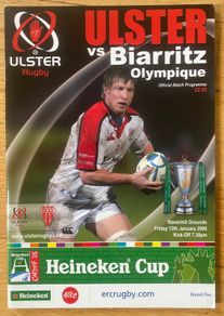 2006 Ulster v Biarritz Olympique - Heineken Cup Programme