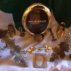 selection of old brass