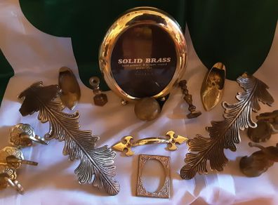 selection of old brass