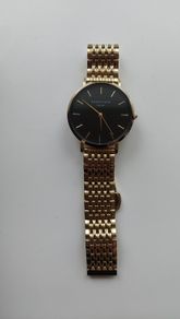 Rosefield Gold Watch_Black Dial_ Excellent Condition_Boxed