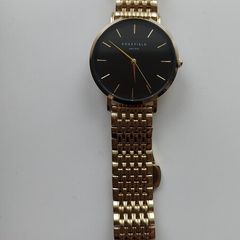 Rosefield Gold Watch_Black Dial_ Excellent Condition_Boxed