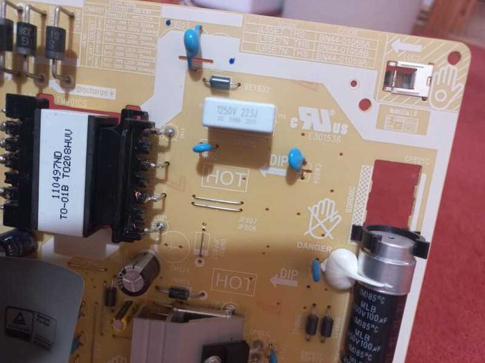 Samsung tv power supply and mainboard 15e each